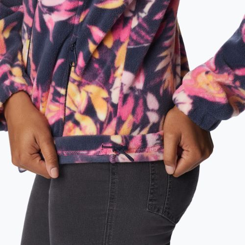 Bluză fleece pentru femei Columbia Benton Springs Printed Fleece roz-bleumarin 2021771