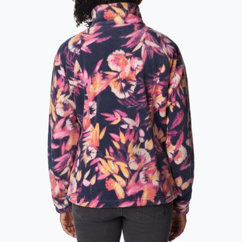 Bluză fleece pentru femei Columbia Benton Springs Printed Fleece roz-bleumarin 2021771