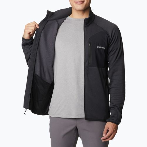 Bluză de trekking pentru bărbați Columbia Triple Canyon Full Zip neagră 2031311