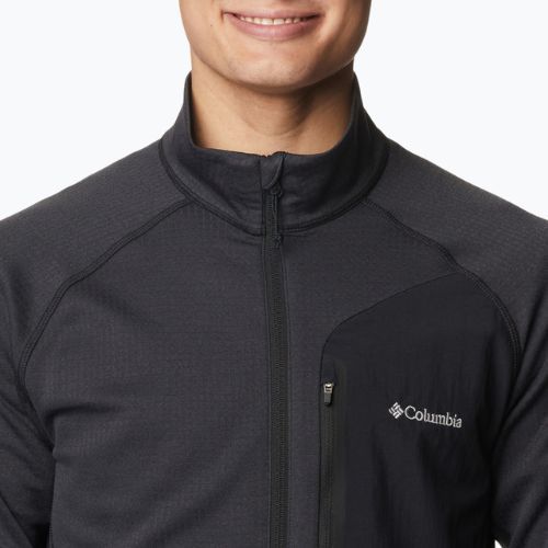 Bluză de trekking pentru bărbați Columbia Triple Canyon Full Zip neagră 2031311