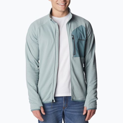 Bluză de trekking pentru bărbați Columbia Triple Canyon Full Zip albastră 2031311