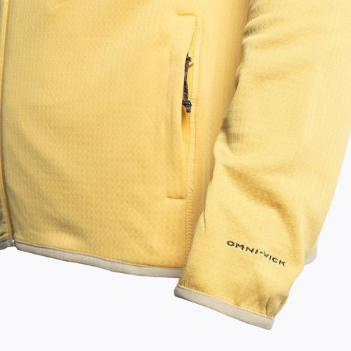 Bluză de trekking pentru bărbați Columbia Triple Canyon Full Zip galbenă 2031311