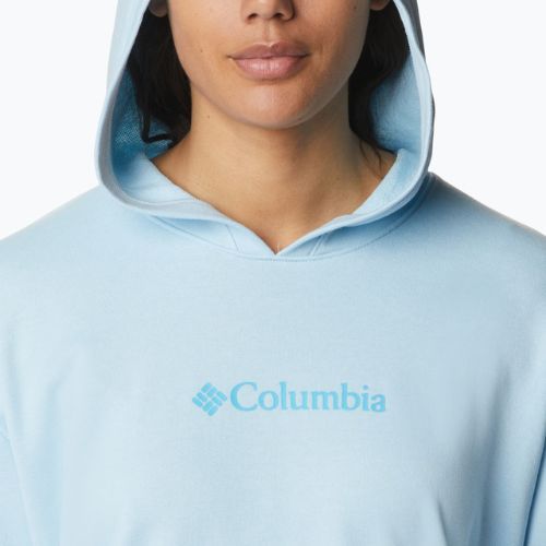 Bluză de antrenament pentru femei Columbia Logo III French Terry albastră 2032871490