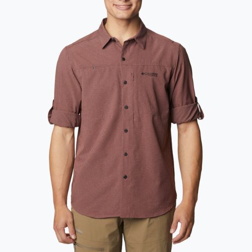 Tricou pentru bărbați Columbia Titan Pass 2.0 Irco maroon 2034801