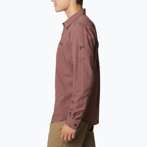 Tricou pentru bărbați Columbia Titan Pass 2.0 Irco maroon 2034801