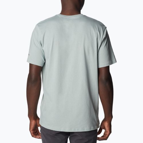 Tricou de trekking pentru bărbați Columbia Rockaway River Graphic verde 2036401