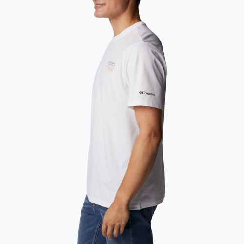 Tricou de trekking pentru bărbați Columbia Legend Trail alb 2036533