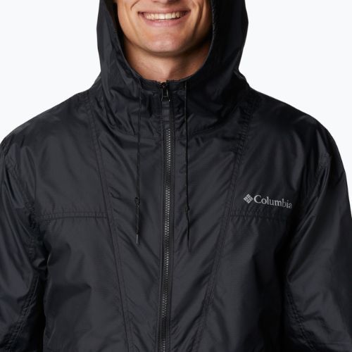 Columbia Trail Traveler jachetă bărbătească rezistentă la vânt negru 2036873011