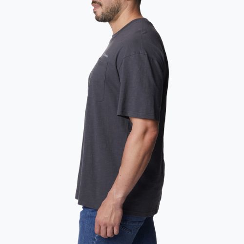 Tricou de trekking pentru bărbați Columbia Break It Down gri-închis 2037491
