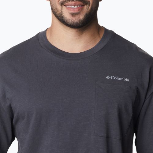 Tricou de trekking pentru bărbați Columbia Break It Down gri-închis 2037491