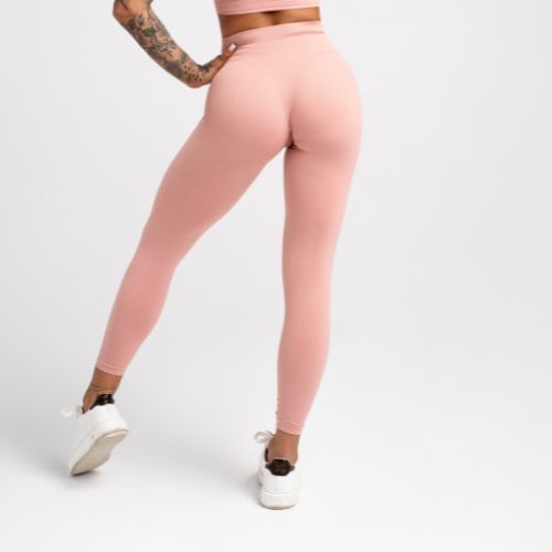 Colanți de antrenament pentru femei Gym Glamour Compress Rose Tan 454