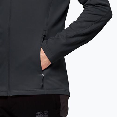 Jack Wolfskin bluză de trekking pentru bărbați Kolbenberg FZ negru 1710521