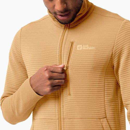 Bluză de trekking pentru bărbați Jack Wolfskin Modesto galbenă 1706483