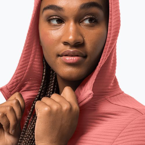 Bluză de trekking pentru femei Jack Wolfskin Modesto Hooded roză 1706254