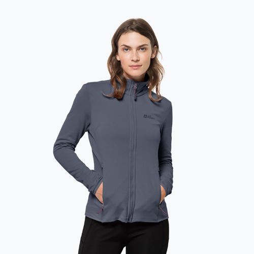 Bluză de trekking pentru femei Jack Wolfskin Peak Grid Fleece gri 1710351