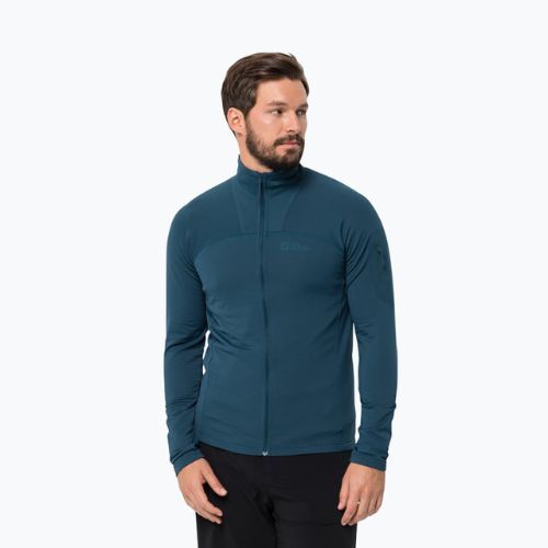 Jachetă de trekking pentru bărbați Jack Wolfskin Prelight FZ albastru marin 1711001