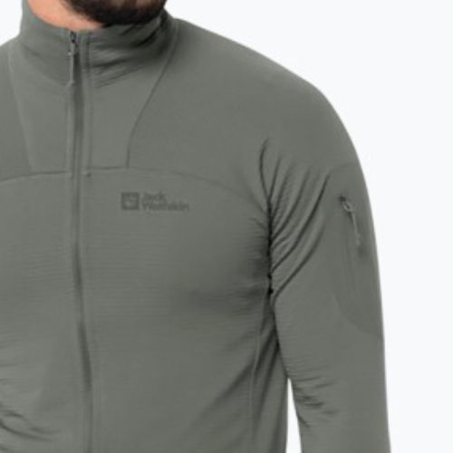 Jachetă de trekking pentru bărbați Jack Wolfskin Prelight FZ verde 1711001