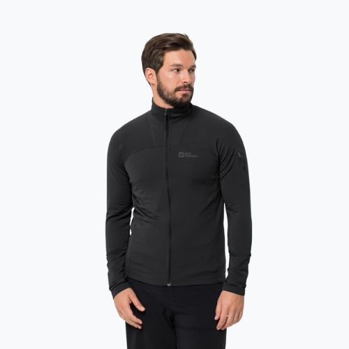 Jachetă de trekking pentru bărbați Jack Wolfskin Prelight FZ Black 1711001