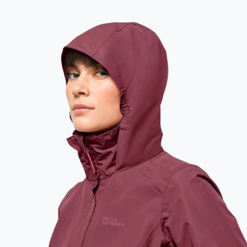 Jack Wolfskin jachetă de ploaie Stormy Point 2L pentru femei, maro 1111202