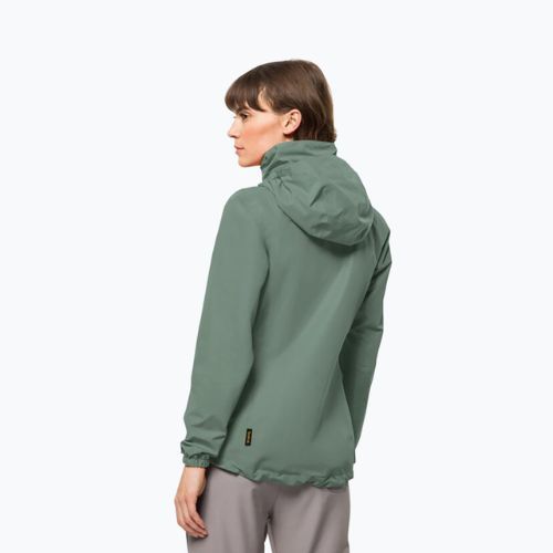 Jack Wolfskin jachetă de ploaie Stormy Point 2L pentru femei, verde 1111202