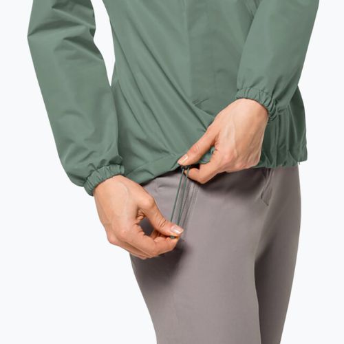 Jack Wolfskin jachetă de ploaie Stormy Point 2L pentru femei, verde 1111202