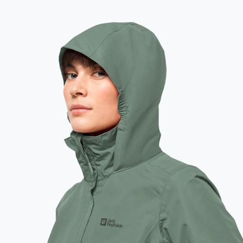Jack Wolfskin jachetă de ploaie Stormy Point 2L pentru femei, verde 1111202