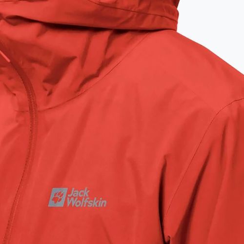 Jack Wolfskin jachetă de ploaie Pack & Go Shell pentru bărbați roșu 1111503_2193_005