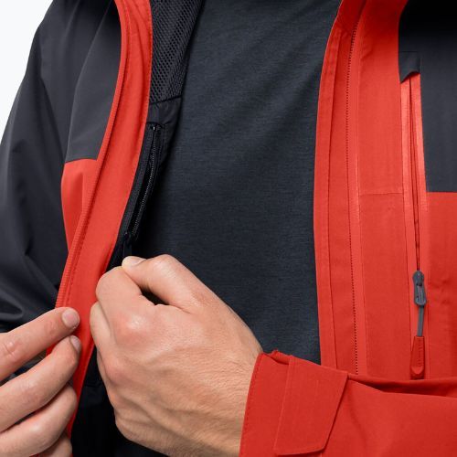 Jack Wolfskin Go Hike jachetă de ploaie pentru bărbați Go Hike roșu 1114051