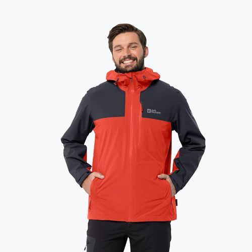 Jack Wolfskin Go Hike jachetă de ploaie pentru bărbați Go Hike roșu 1114051