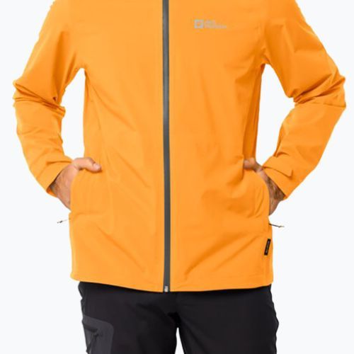 Jack Wolfskin jachetă de ploaie pentru bărbați Highest Peak portocaliu 1115131_3087_005