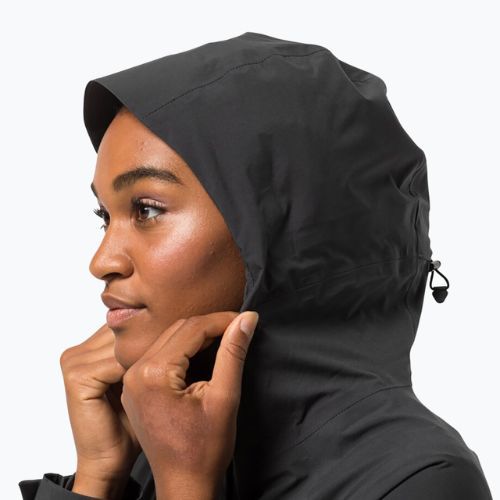 Jack Wolfskin jachetă de ploaie pentru femei Goldgewann Parka negru 1115731_6350_002