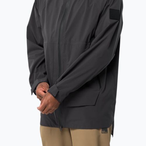 Jack Wolfskin jachetă de ploaie pentru bărbați Goldgewann Parka negru 1115741_6350_003