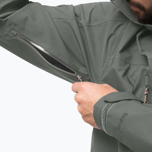 Jack Wolfskin jachetă de ploaie pentru bărbați Kammweg 3L Jkt M verde 1115831