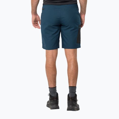 Pantaloni scurți de trekking pentru bărbați Jack Wolfskin Active Track bleumarin 1503791