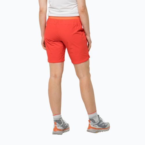 Pantaloni scurți de trekking pentru femei Jack Wolfskin Hilltop Trail portocalii 1505462