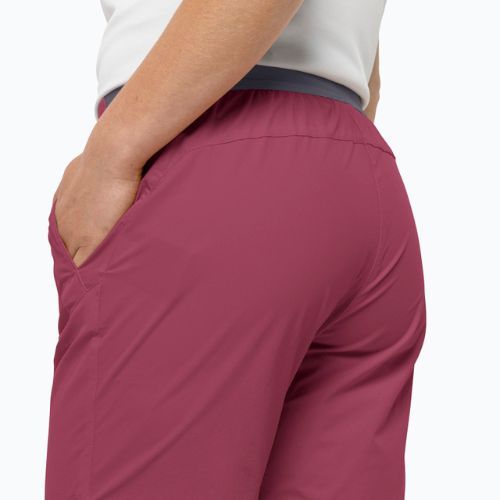 Pantaloni scurți de trekking pentru femei Jack Wolfskin Hilltop Trail roșii 1505462