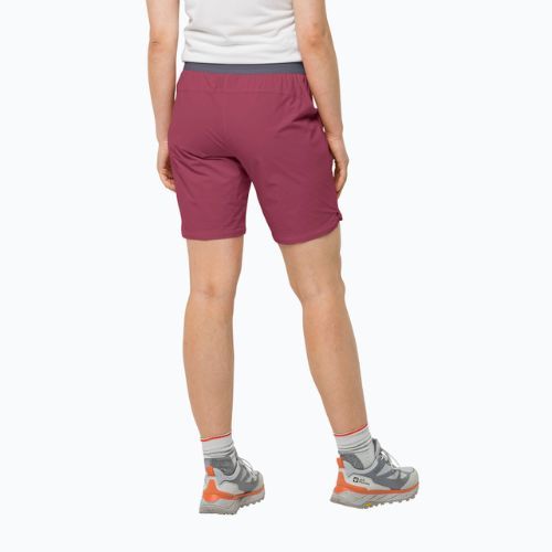 Pantaloni scurți de trekking pentru femei Jack Wolfskin Hilltop Trail roșii 1505462