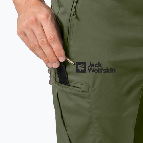 Pantaloni softshellowe pentru bărbați Jack Wolfskin Activate Tour verzi 1507451