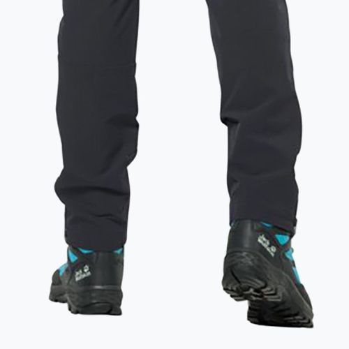 Jack Wolfskin pantaloni bărbați Salmaser softshell negru 1507831