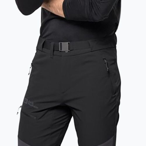 Jack Wolfskin pantaloni bărbătești softshell Ziegspitz negru 1507841