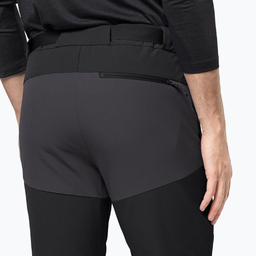 Jack Wolfskin pantaloni bărbătești softshell Ziegspitz negru 1507841