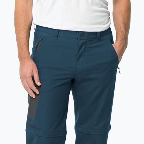 Jack Wolfskin Active Track Zip Off pantaloni de trekking pentru bărbați albastru marin 1508241