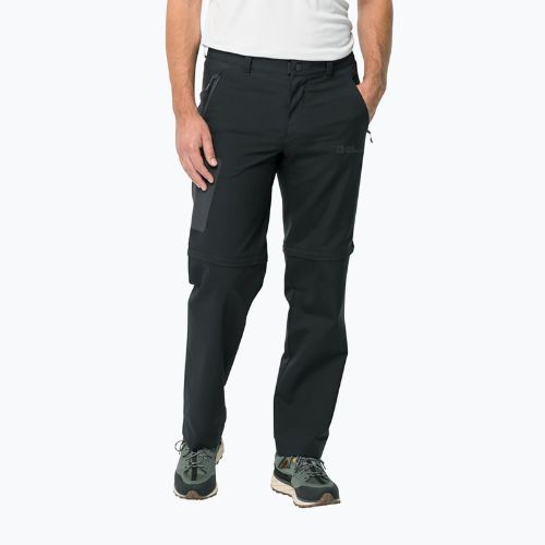 Pantaloni de trekking pentru bărbați Jack Wolfskin Active Track Zip Off gri 1508241