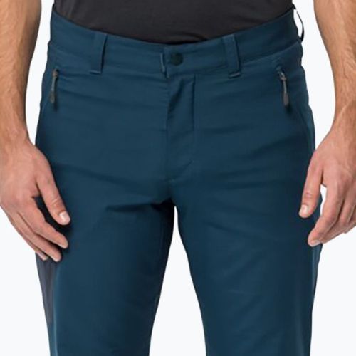 Pantaloni bărbătești Jack Wolfskin Active Track softshell albastru marin 1508251