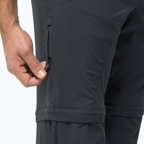 Pantaloni bărbătești Jack Wolfskin Glastal Zip Away gri 1508301