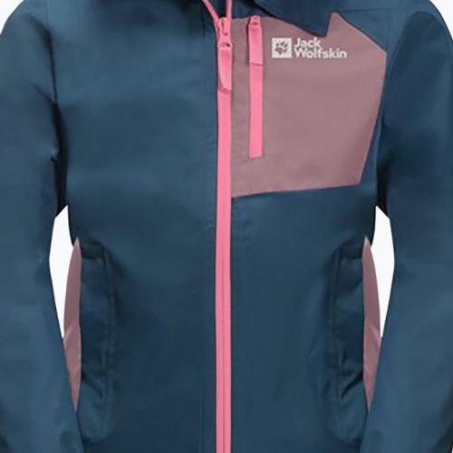 Jack Wolfskin Active Hike jachetă de ploaie pentru copii albastru marin 1609251