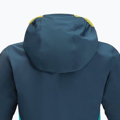 Jack Wolfskin Active Hike jachetă de ploaie pentru copii albastru marin-verde 1609251