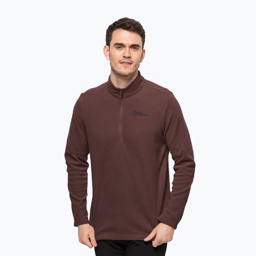 Jack Wolfskin bluză de trekking pentru bărbați Taunus HZ maro 1709522