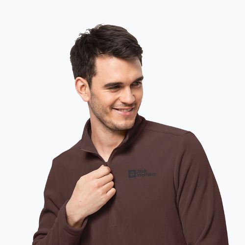 Jack Wolfskin bluză de trekking pentru bărbați Taunus HZ maro 1709522