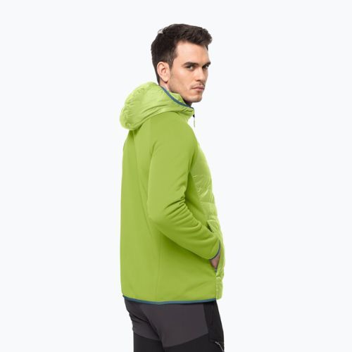 Geacă hibrid pentru bărbați Jack Wolfskin Routeburn Pro Hybrid verde 1710511